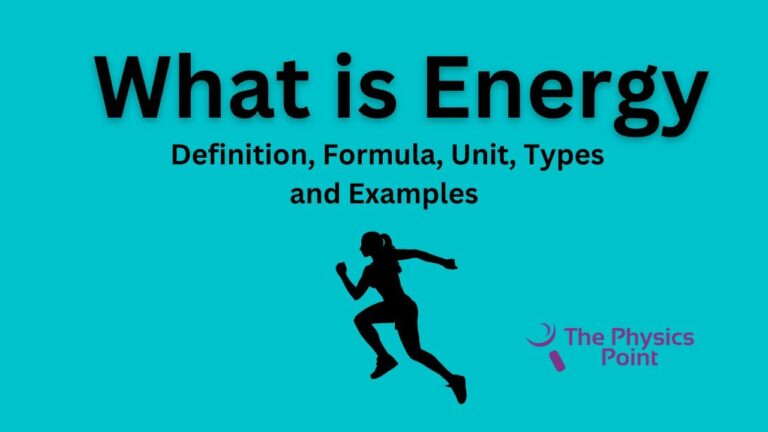 What is Energy? Definition, Formula, Unit, Types and Example