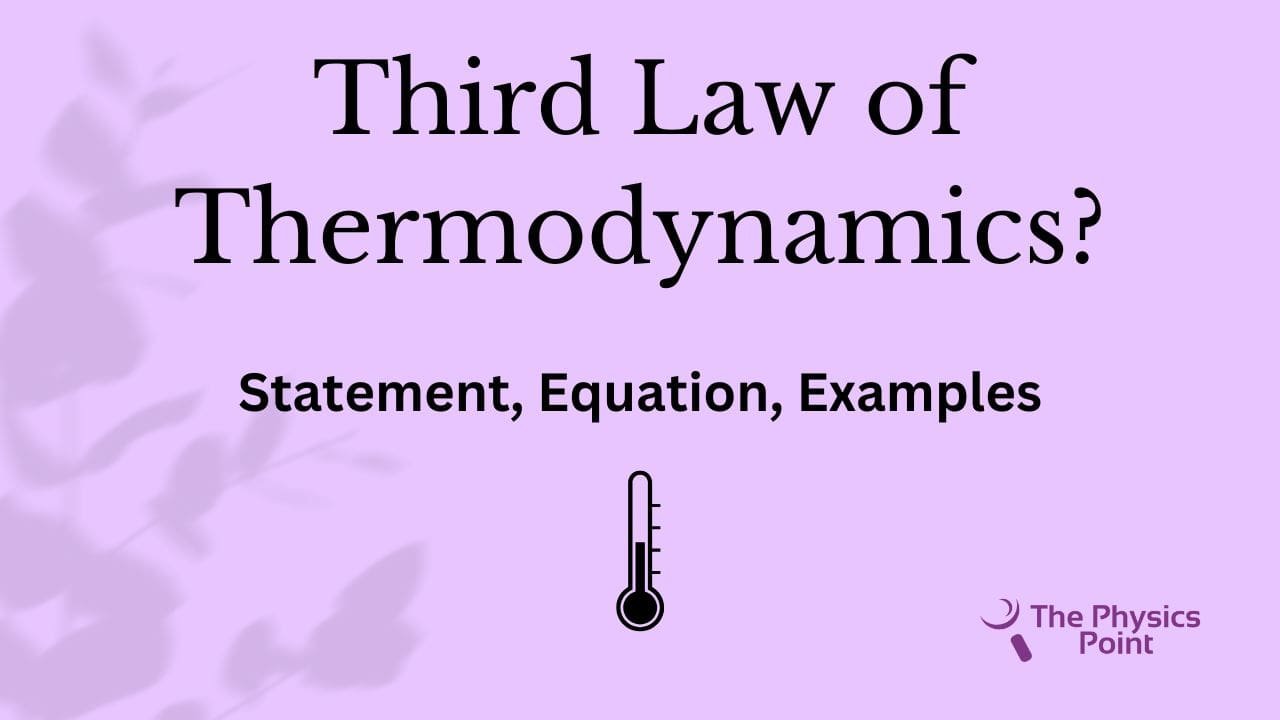 Third Law of Thermodynamics