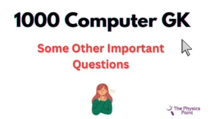1000 Computer GK Important Questions