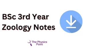BSc 3rd Year Zoology Notes PDF Download