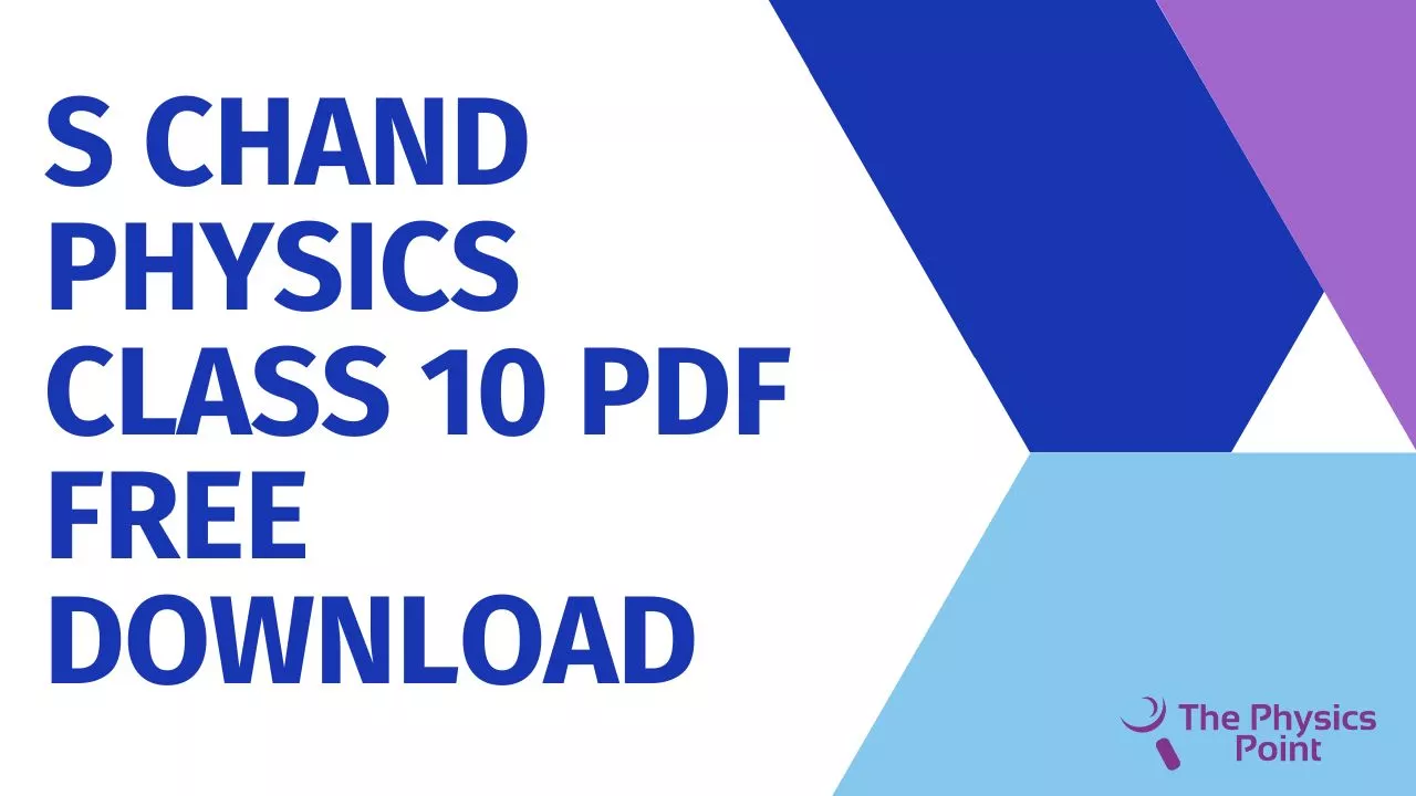 S Chand Physics Class 10 PDF Free Download