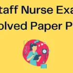 Staff Nurse Exam Solved Paper PDF