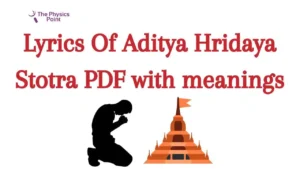 Aditya Hridaya Stotra Lyrics PDF