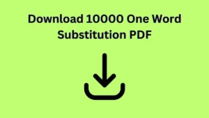 Download 10000 One Word Substitution PDF