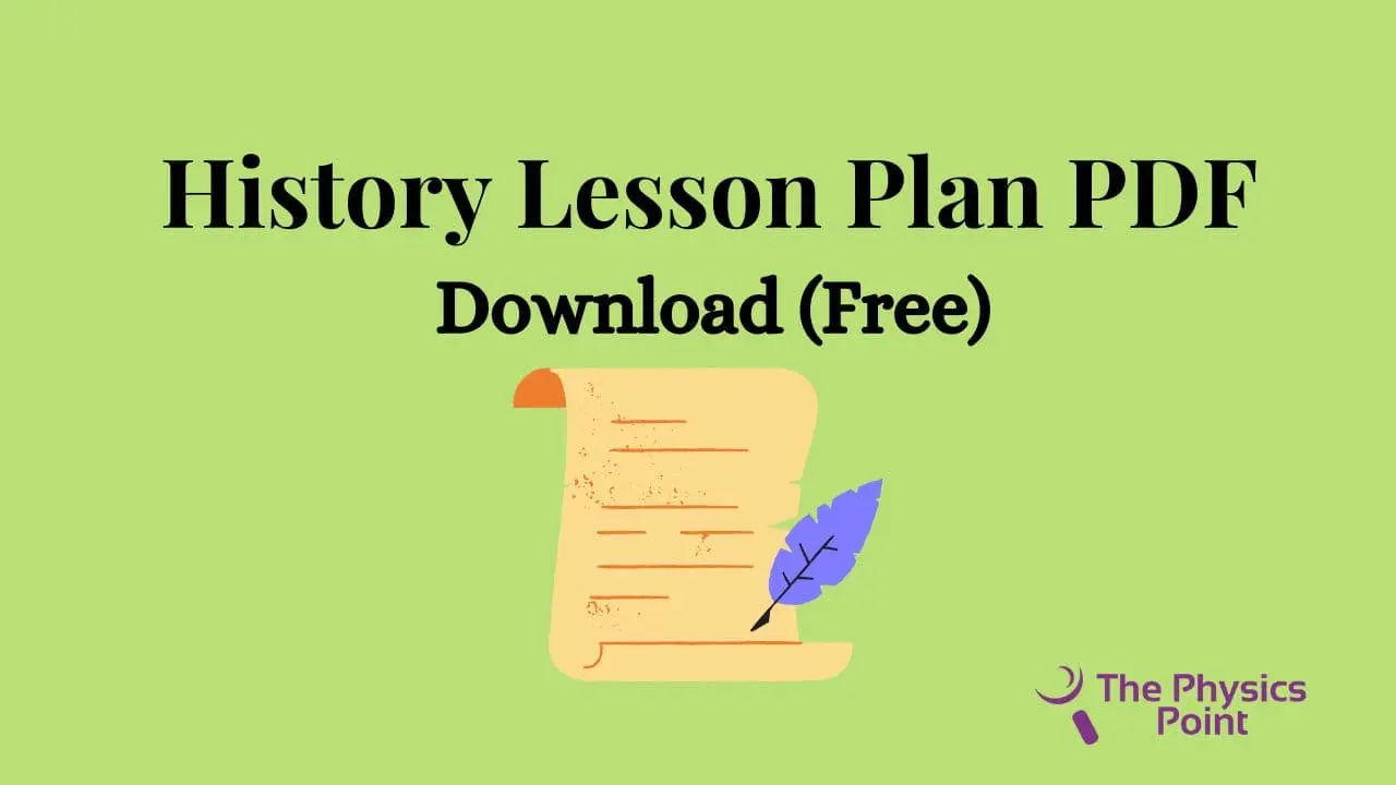 History Lesson Plan PDF