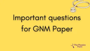 Important questions for GNM Paper