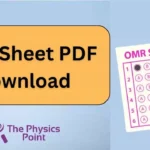 OMR Sheet PDF Download