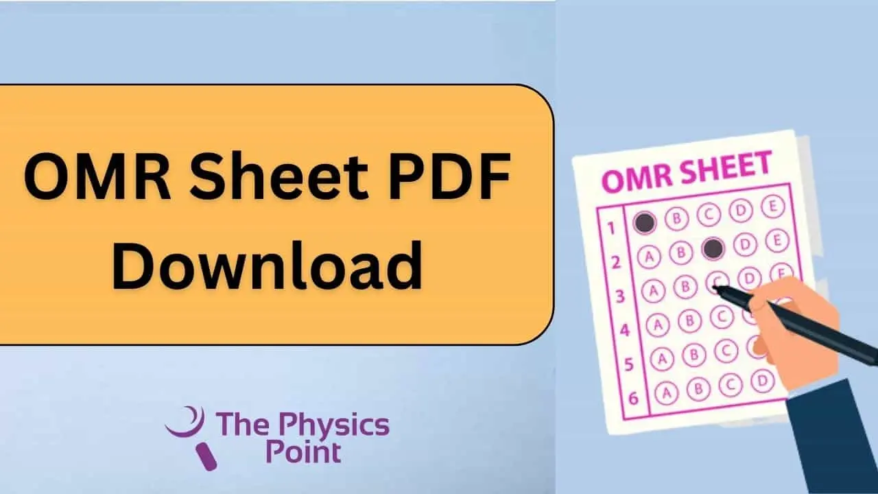 OMR Sheet PDF Download