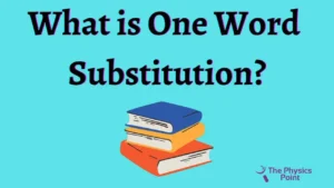 What is One Word Substitution