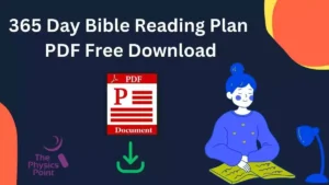 365 Day Bible Reading Plan PDF Free Download