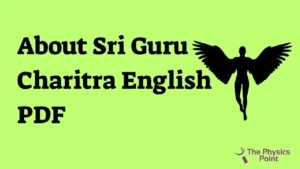 About Sri Guru Charitra English PDF