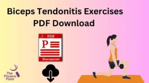 Biceps Tendonitis Exercises PDF Download 