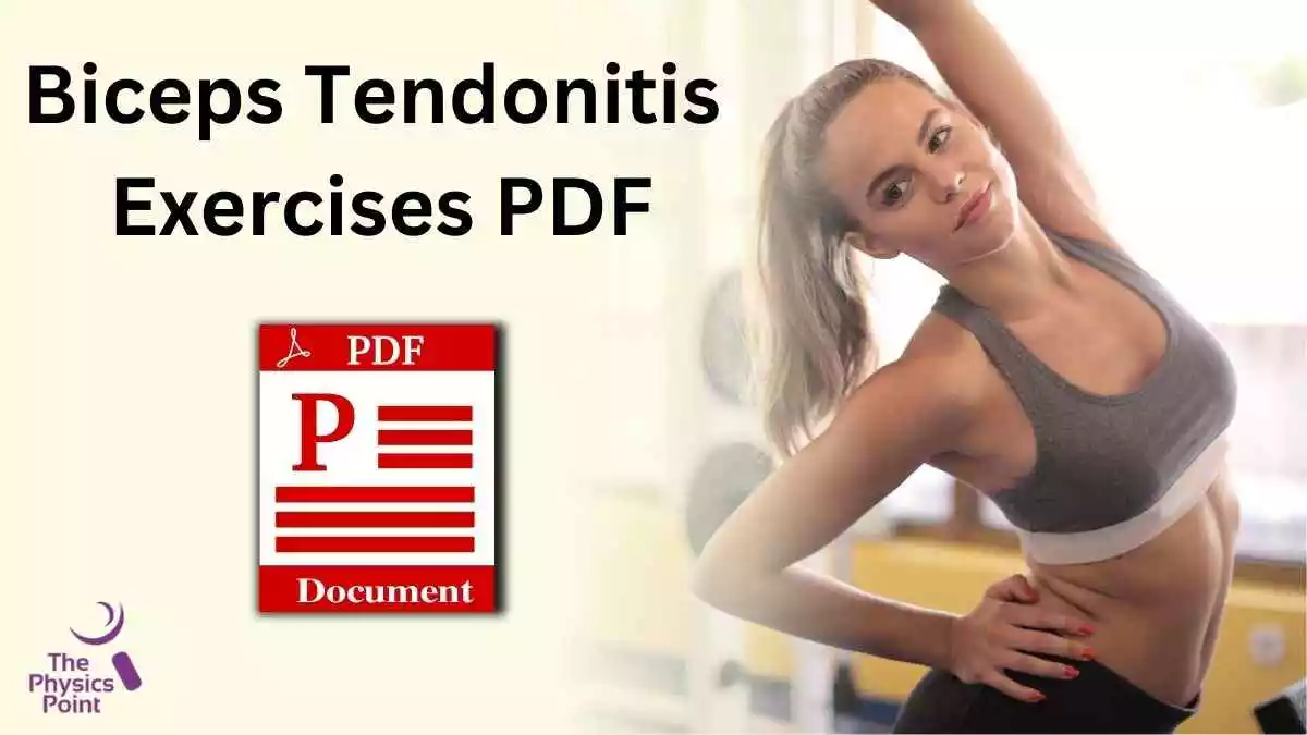 Biceps Tendonitis Exercises PDF
