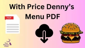 Denny’s Menu PDF