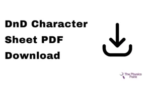 DnD Character Sheet PDF Download