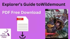Explorer’s Guide to Wildemount PDF Free Download