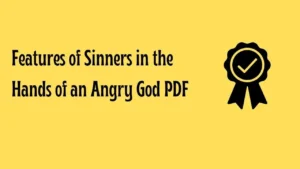 Features of Sinners in the Hands of an Angry God PDF
