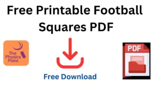 Free Printable Football Squares PDF Free Download