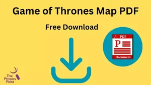 Game of Thrones Map PDF Free Download
