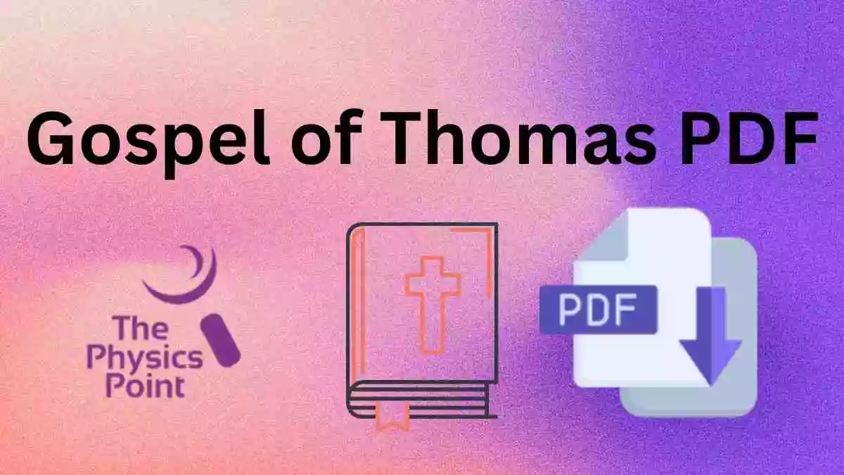 Gospel of Thomas PDF