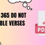 List of 365 Do Not Fear Bible Verses PDF