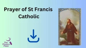 Prayer of St Francis Catholic