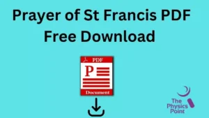 Prayer of St Francis PDF Free Download