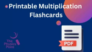 Printable Multiplication Flashcards