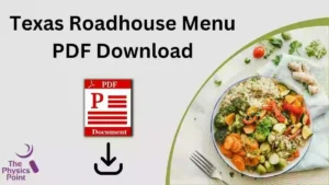 Texas Roadhouse Menu PDF Download