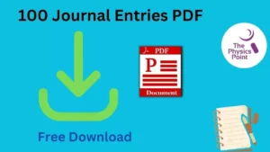 100 Journal Entries PDF