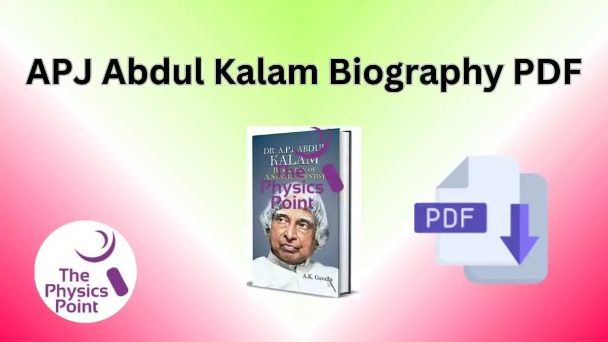 APJ Abdul Kalam Biography PDF