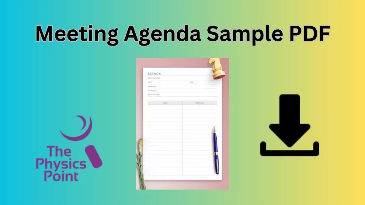 Agenda PDF Download