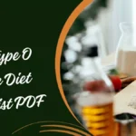Blood Type O Positive Diet Food List PDF