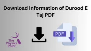 Download Information of Durood E Taj PDF