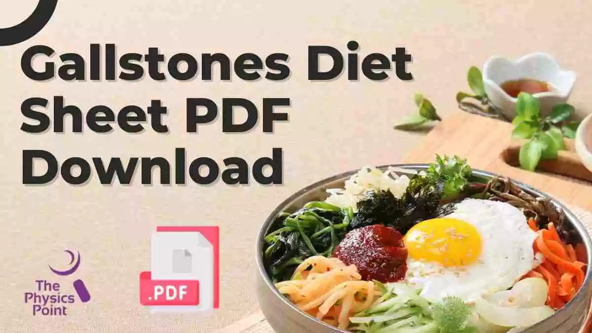 Gallstones Diet Sheet PDF