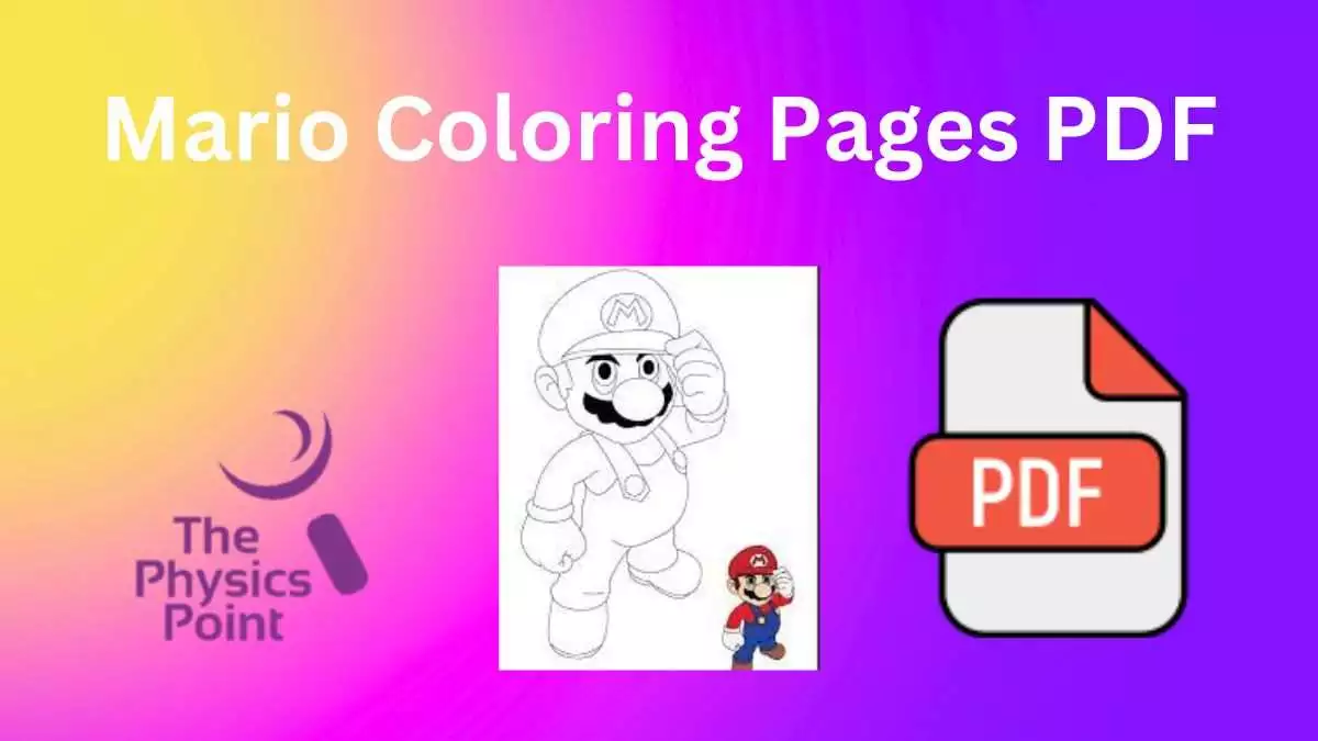 Mario Coloring Pages PDF