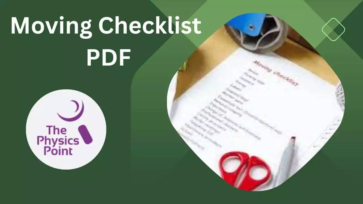 Moving Checklist PDF