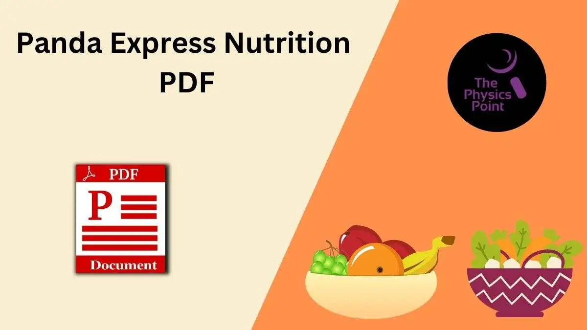 Panda Express Nutrition PDF