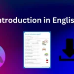 Self Introduction in English PDF