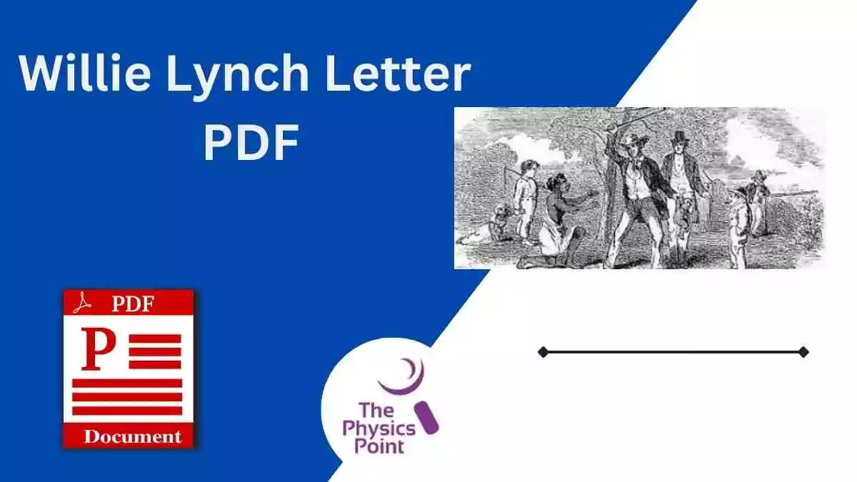 Willie Lynch Letter PDF
