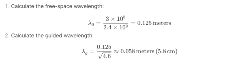 Guided Wavelength Calculator - The Physics Point